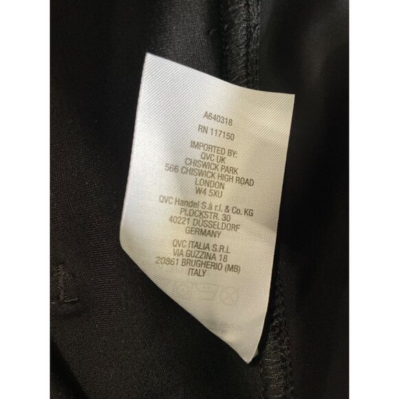 Belle by Kim Gravel Reg Coastal Crop Perfect Ponte Pants Women Plus 26 Black NEW - Picture 5 of 7